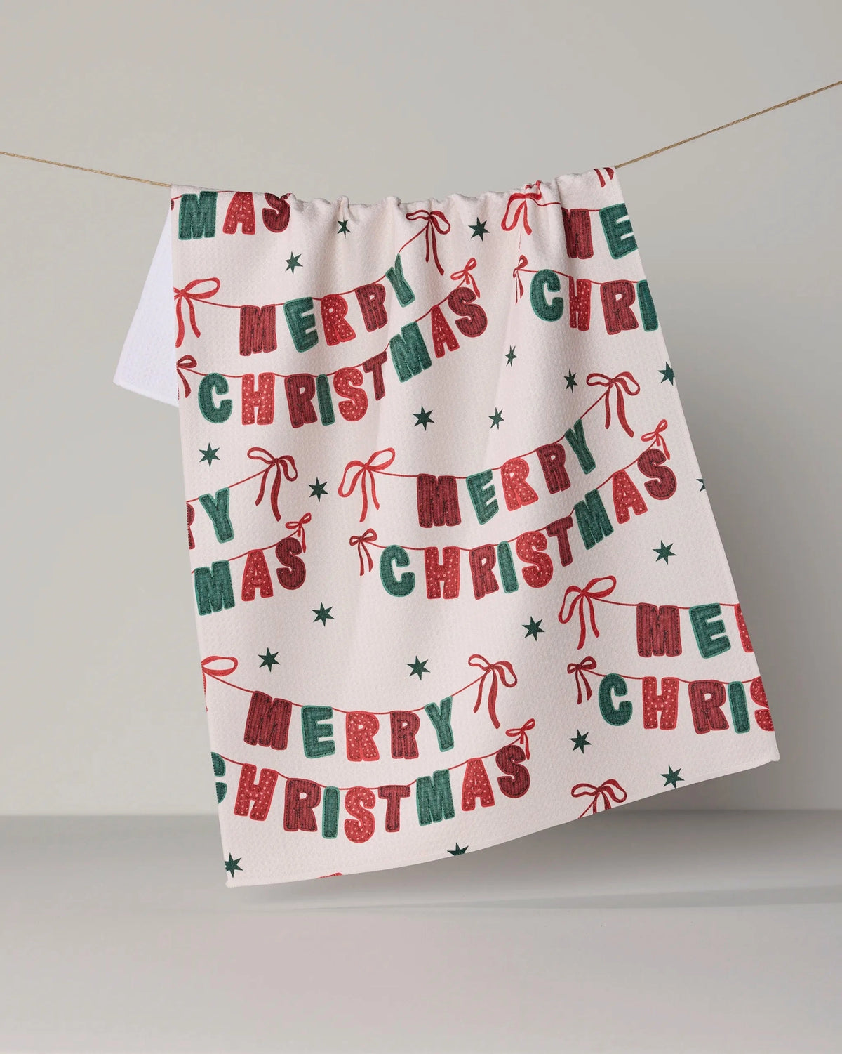 Christmas Banner Tea Towel - Holiday