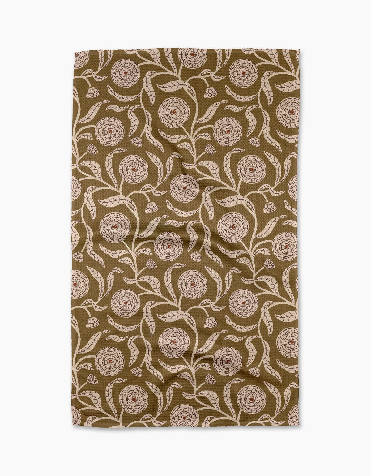 Falling Flowers Tea Towel