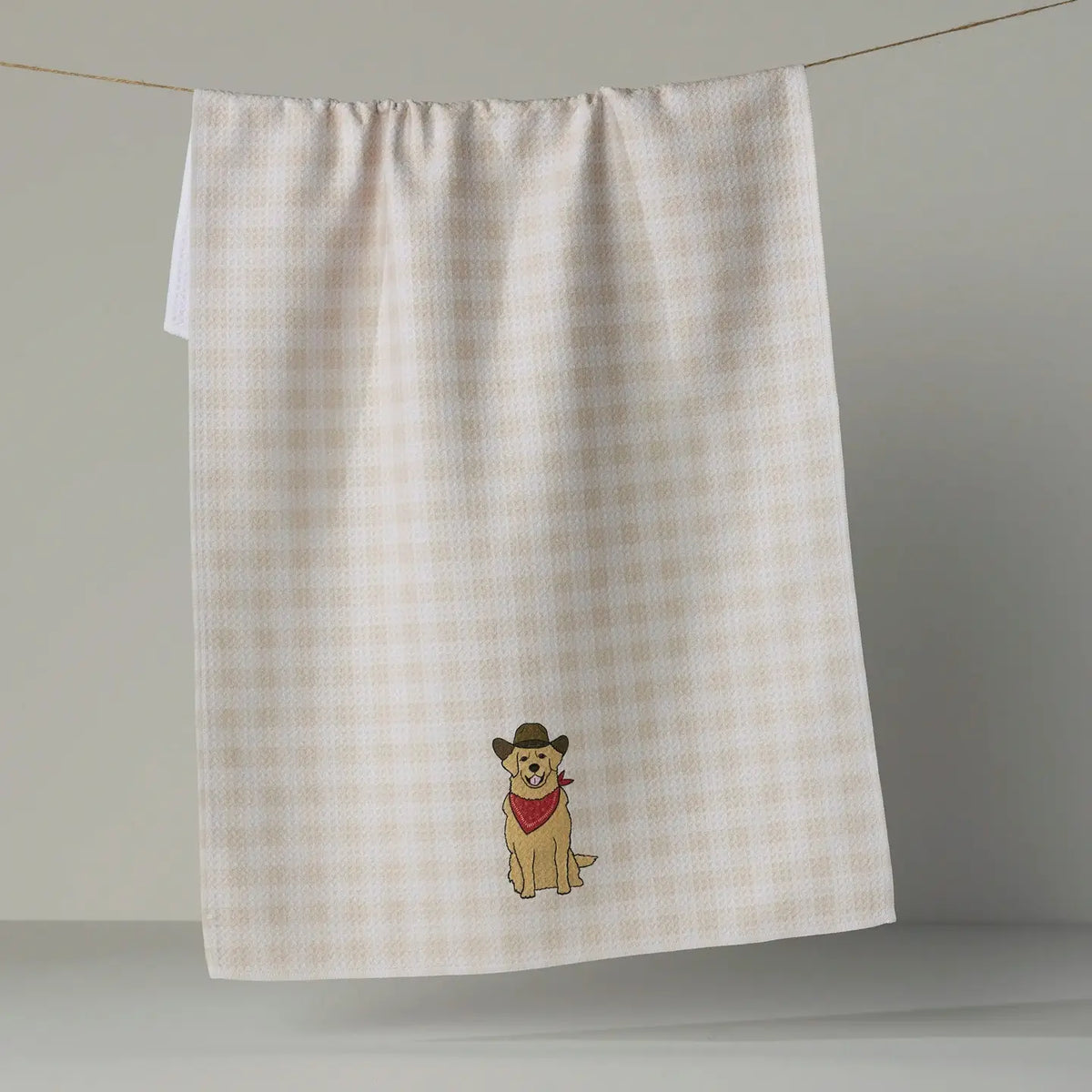 Golden Western Tea Towel