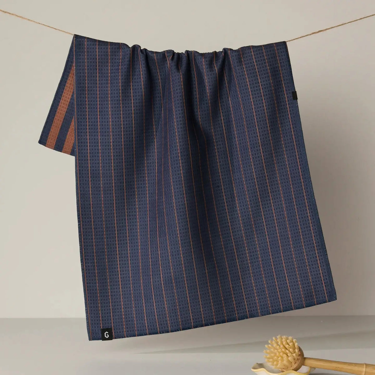 Midnight Stripe Luxe Kitchen Towel