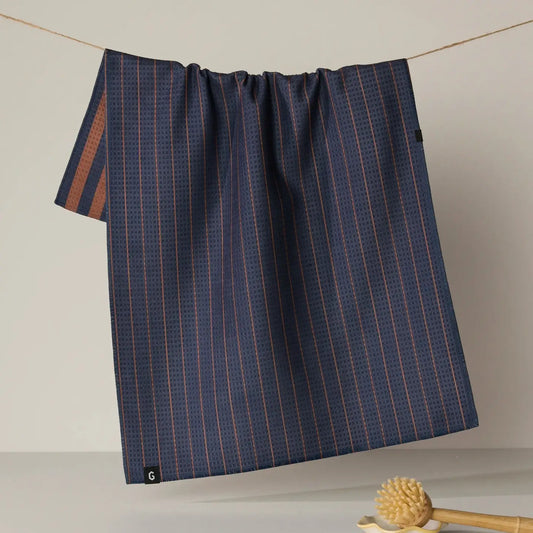 Midnight Stripe Luxe Kitchen Towel