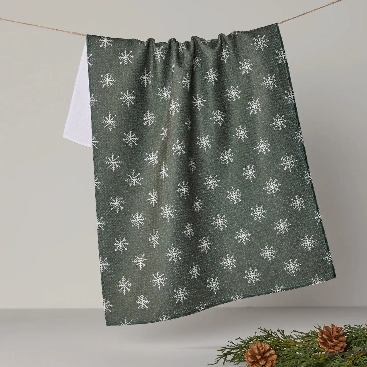 Snowy Tea Towel - Holiday