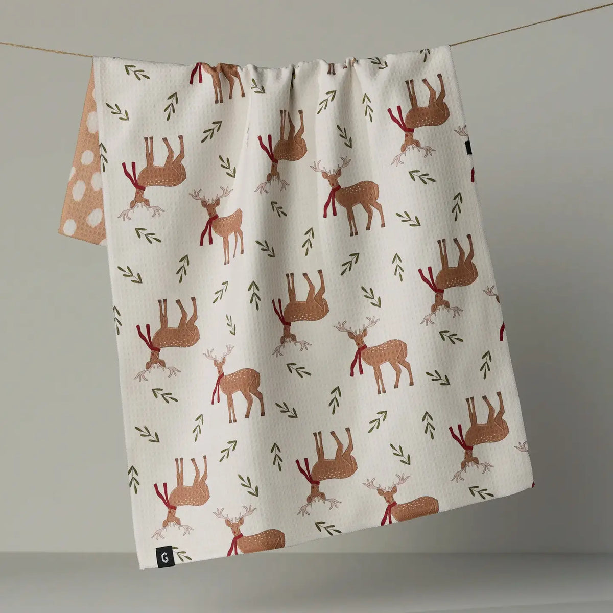Winter Reindeer Luxe Kitchen Towel - Holiday
