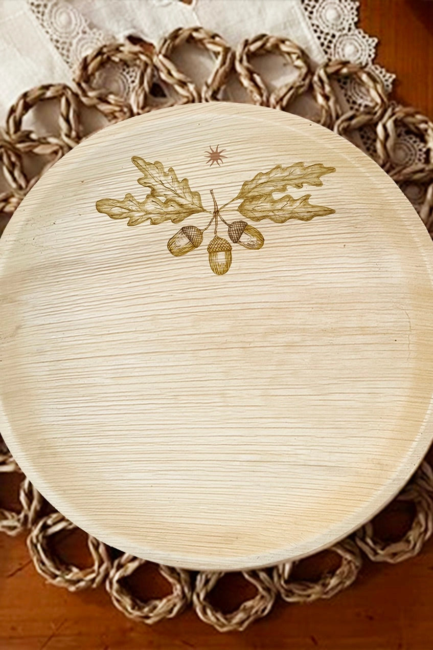 Compostable Palm Leaf Plates | Acorns