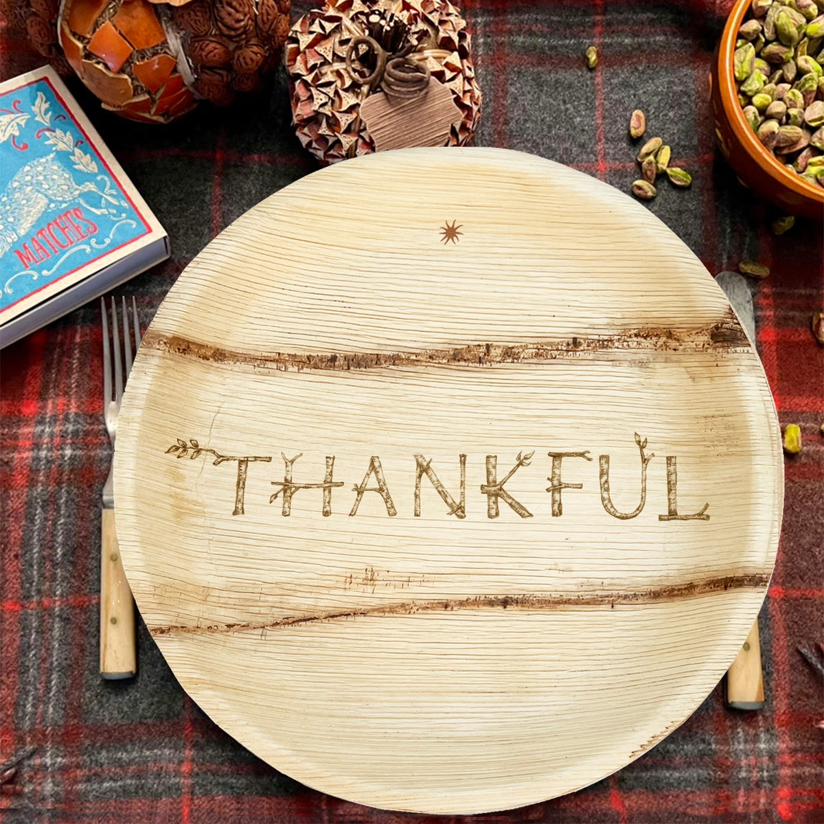 Compostable Palm Leaf Plates | Thankful