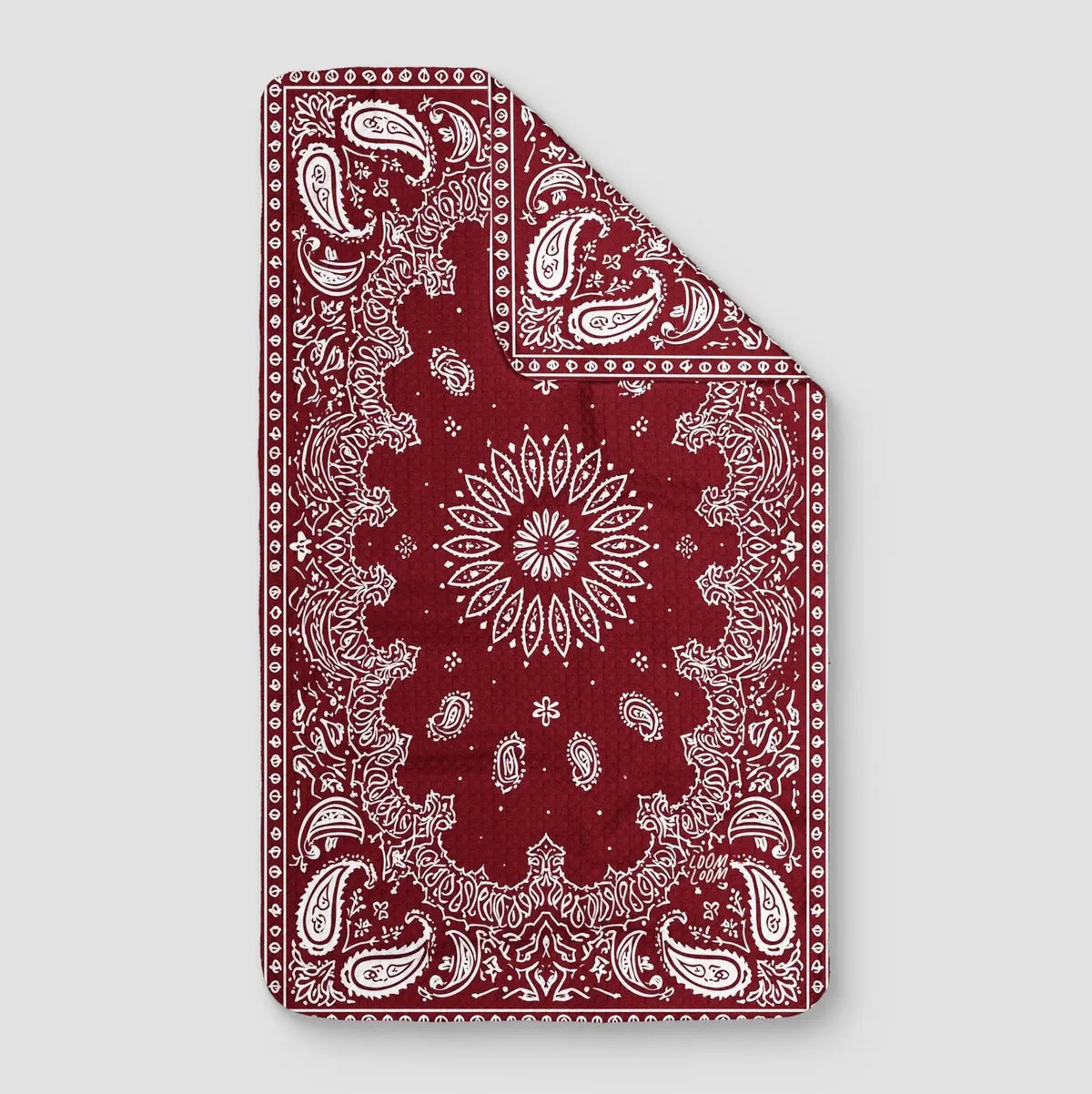 Maroon Bandana Kitchen Towel