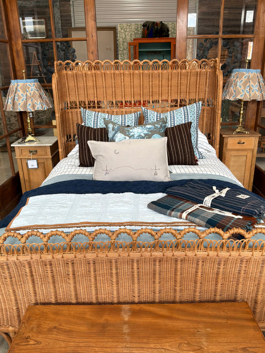 Greta Rattan Queen Bed