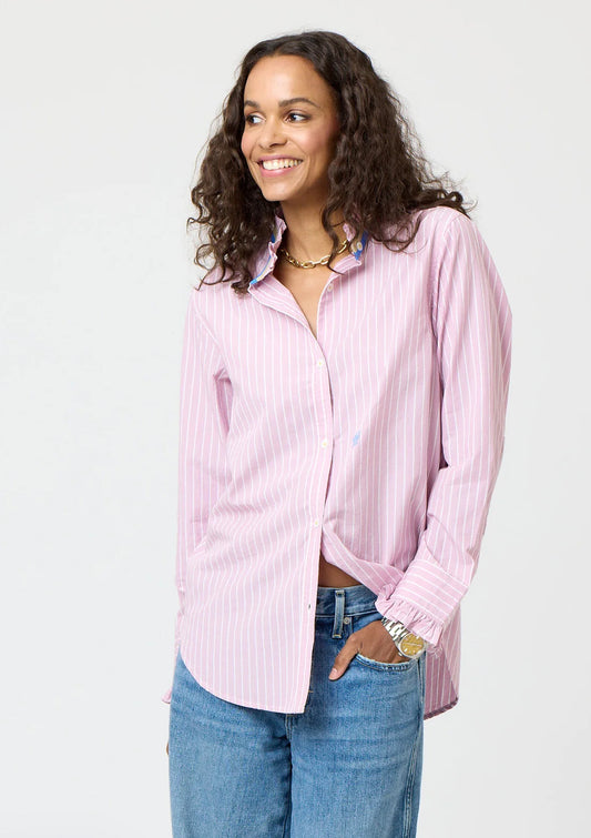 Mia Stripe Ruffle Shirt