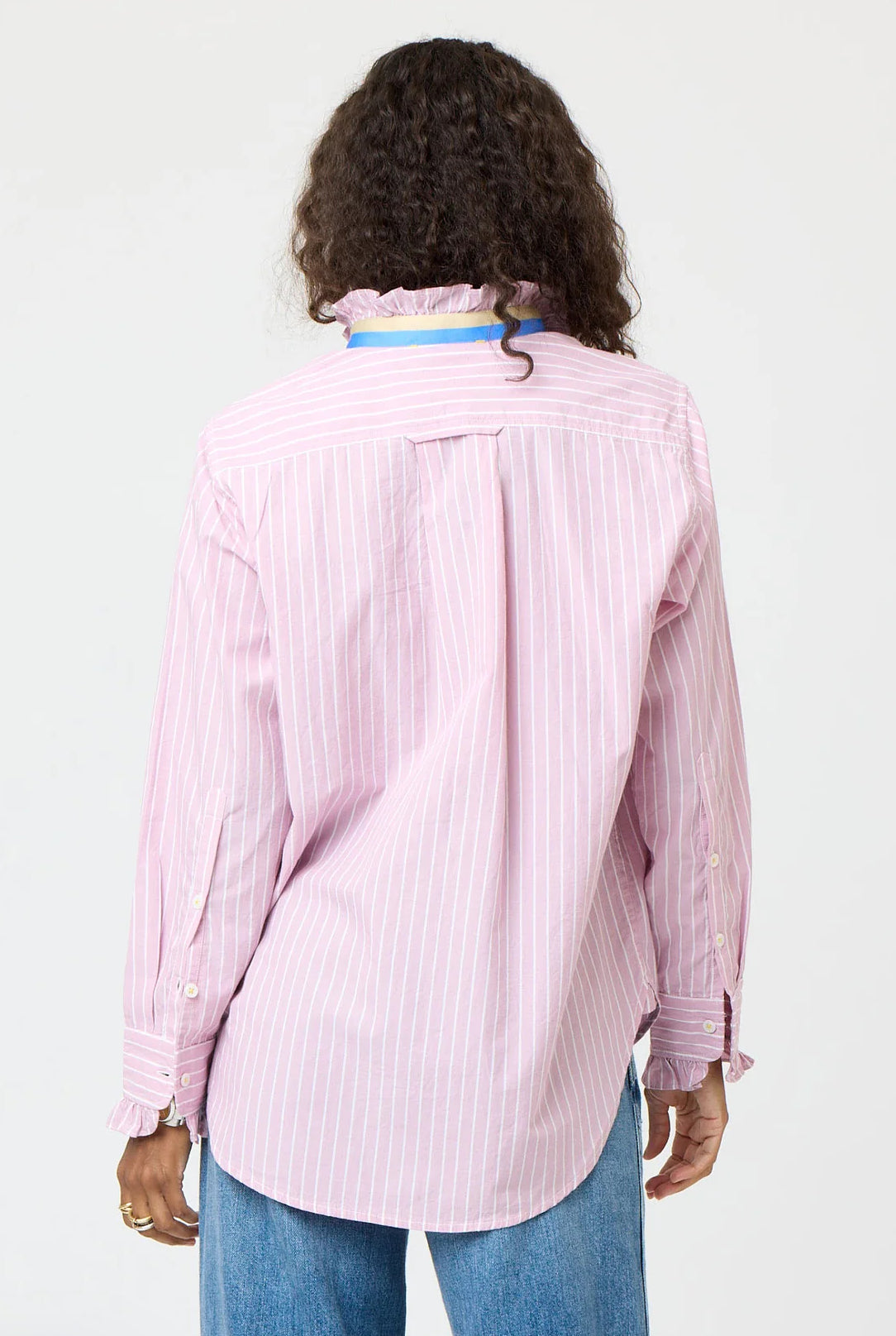 Mia Stripe Ruffle Shirt