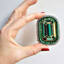 Load image into Gallery viewer, Tourmaline Trompe L&#39;oeil Brooch
