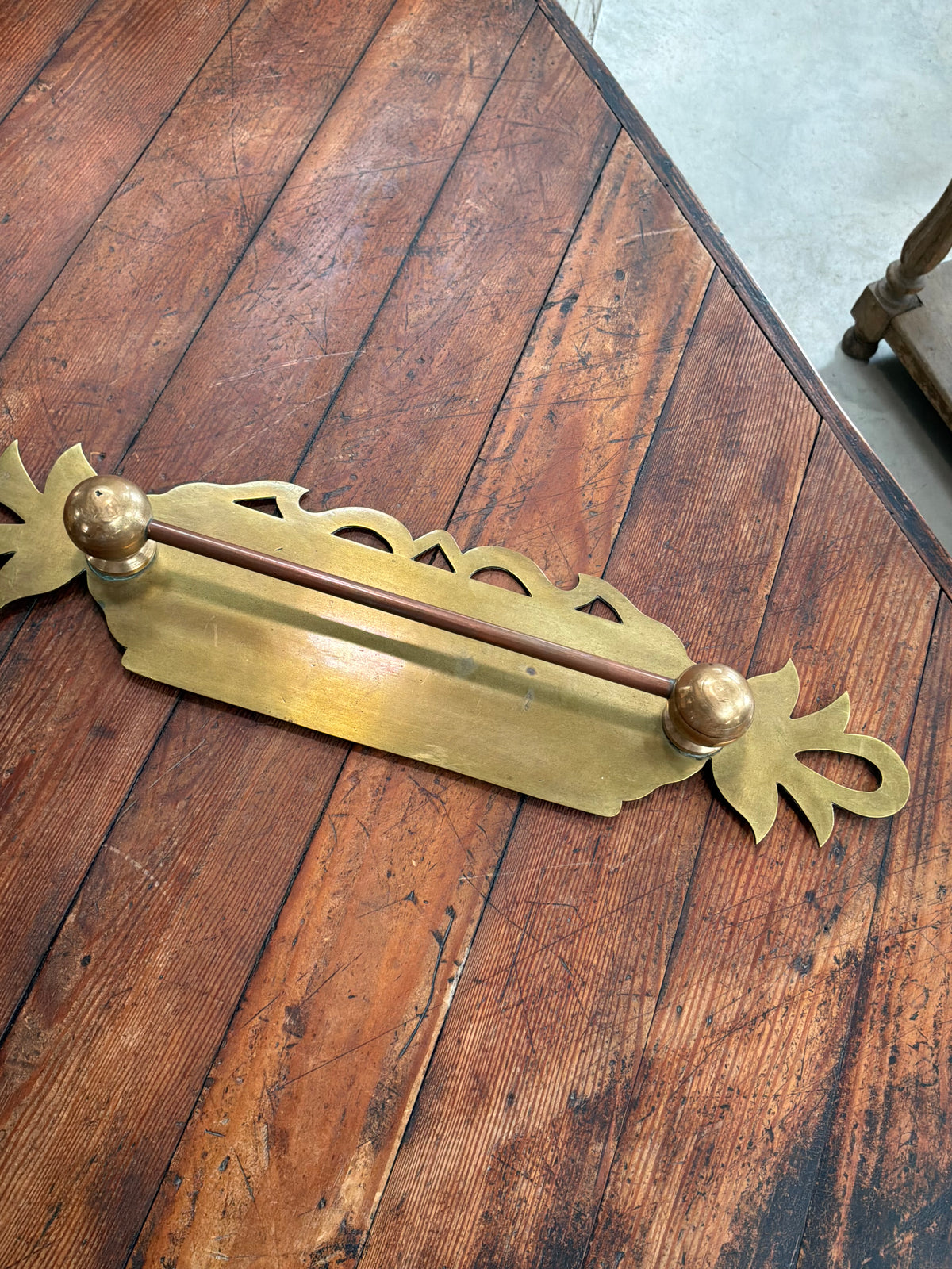 Art Nouveau Brass Hanger
