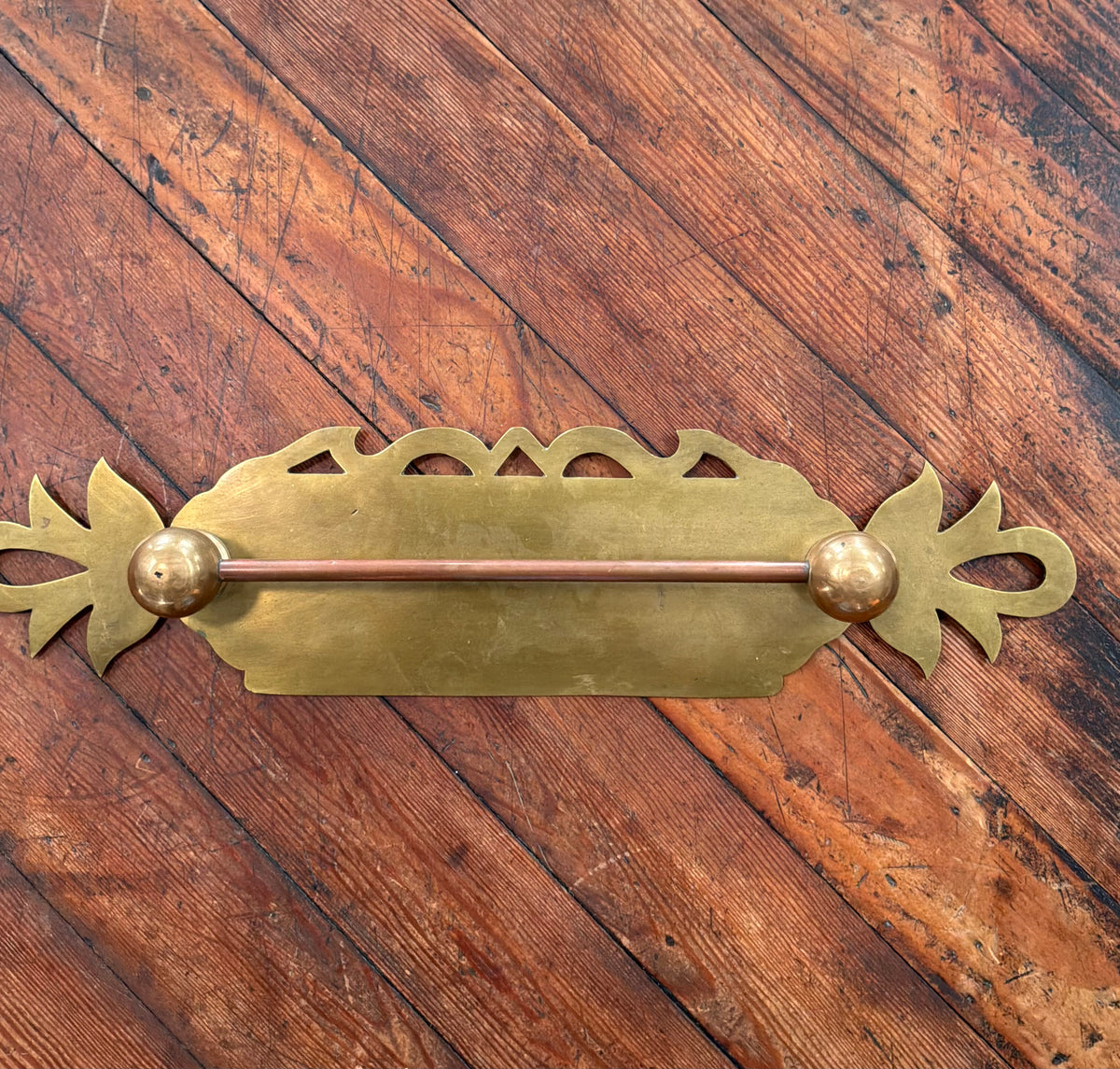 Art Nouveau Brass Hanger