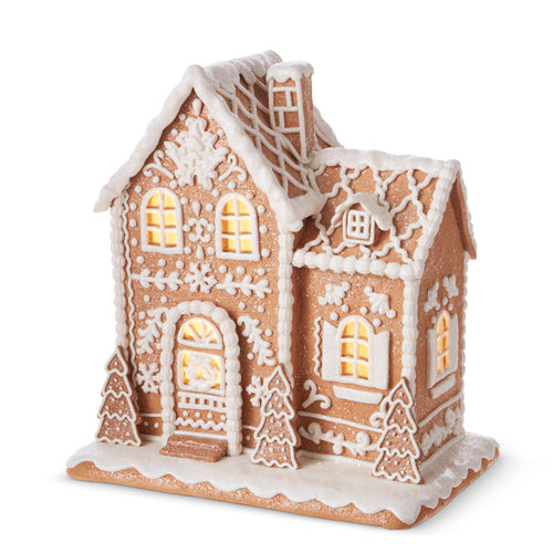 Lighted Gingerbread House