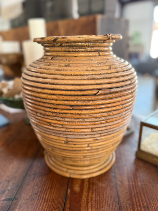 Rattan Vintage Vase