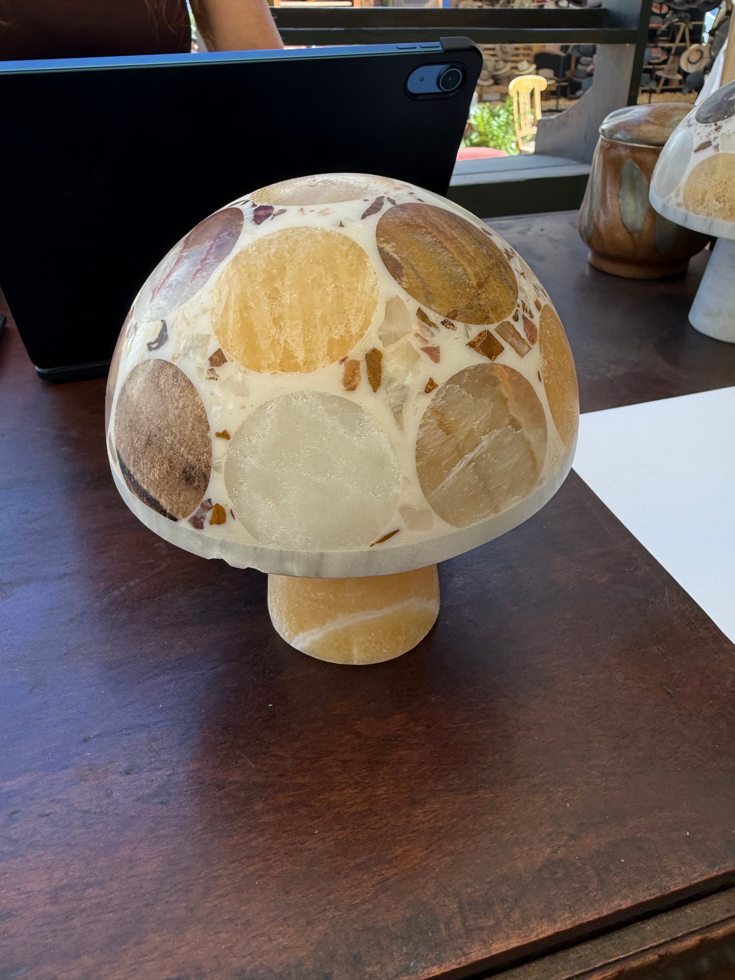 Stone Mushroom Lamp