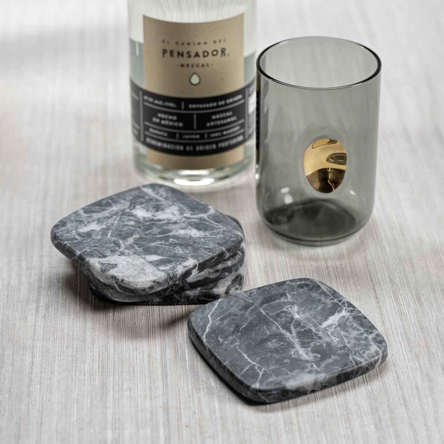 Nero Matte Marble Coasters