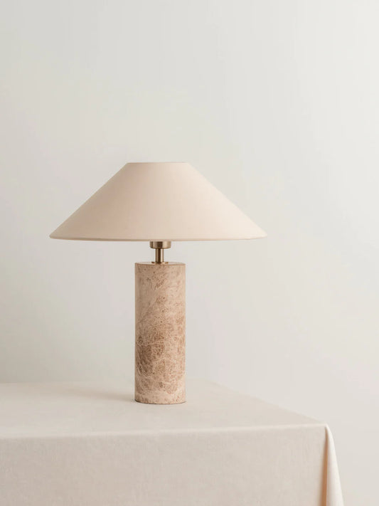 Pale Spanish Marble Lamp