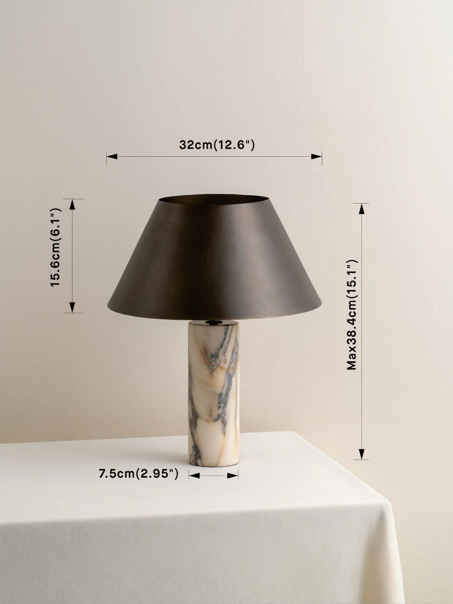 White Marble Lamp