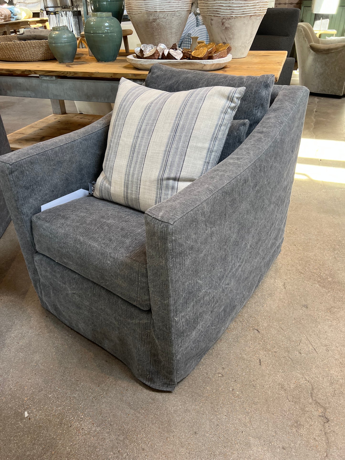 Rebecca Chair - Vanocur Aged Indigo