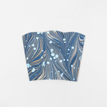 Load image into Gallery viewer, Scalloped Collapsible Basket Blue Fire Whirl
