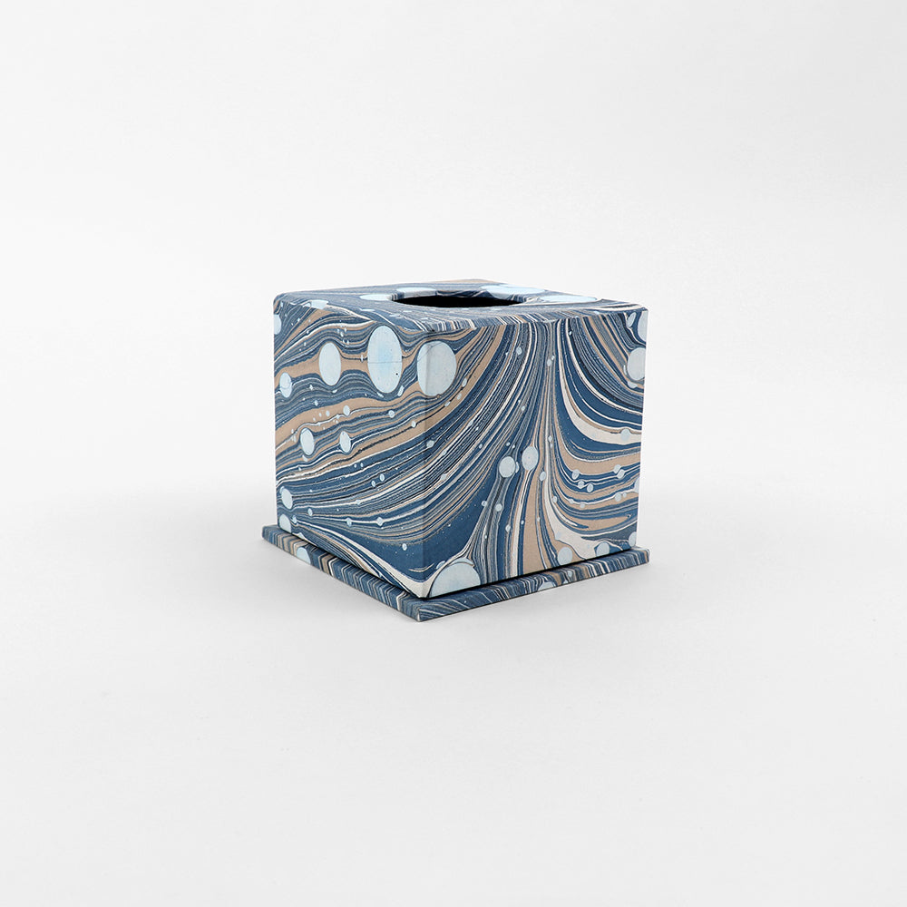 Square Tissue Box Blue Fire Whirl