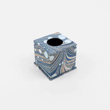 Load image into Gallery viewer, Square Tissue Box Blue Fire Whirl
