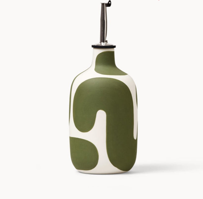 Olive Oil Cruet Color Block Meadow