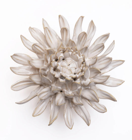 Ceramic Flower Ivory Collection