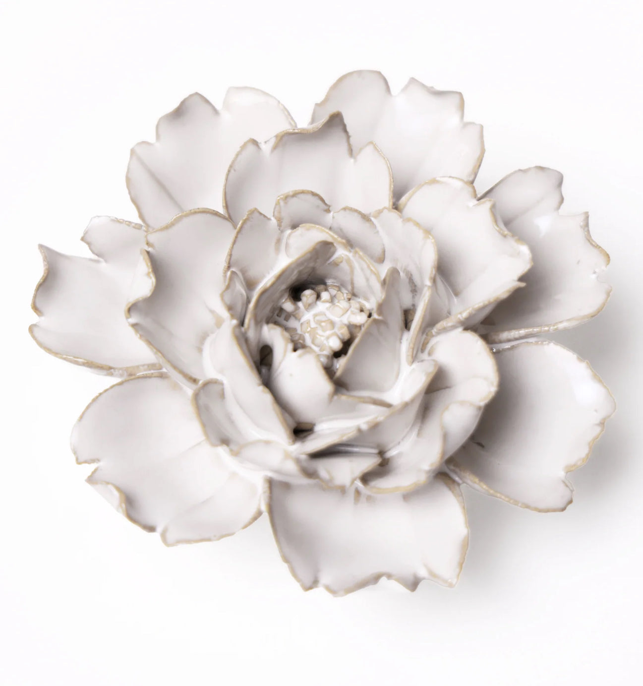 Ceramic Flower Ivory Collection