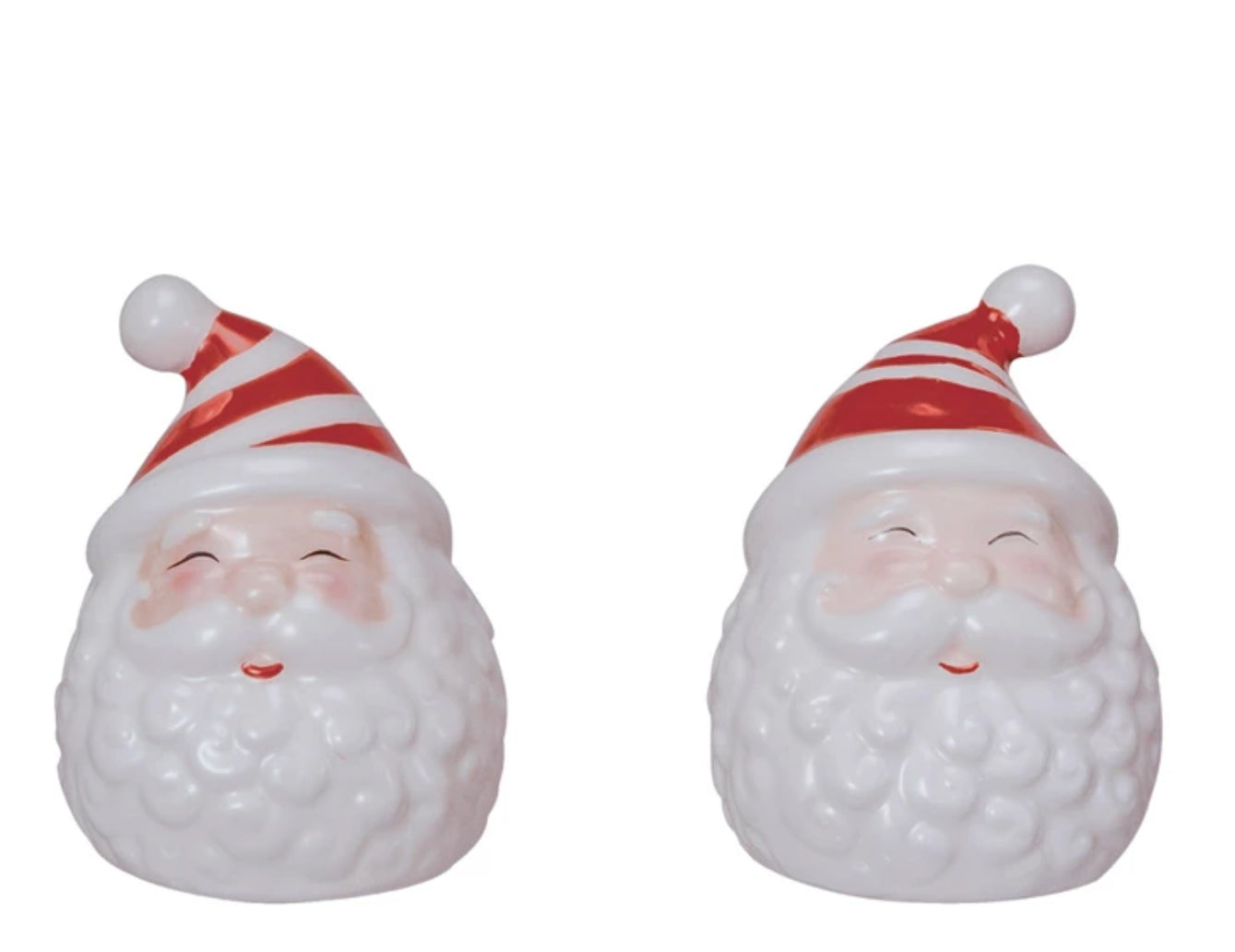 Ceramic Hand Painted Santa Salt and Pepper