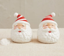 Load image into Gallery viewer, Ceramic Hand Painted Santa Salt and Pepper
