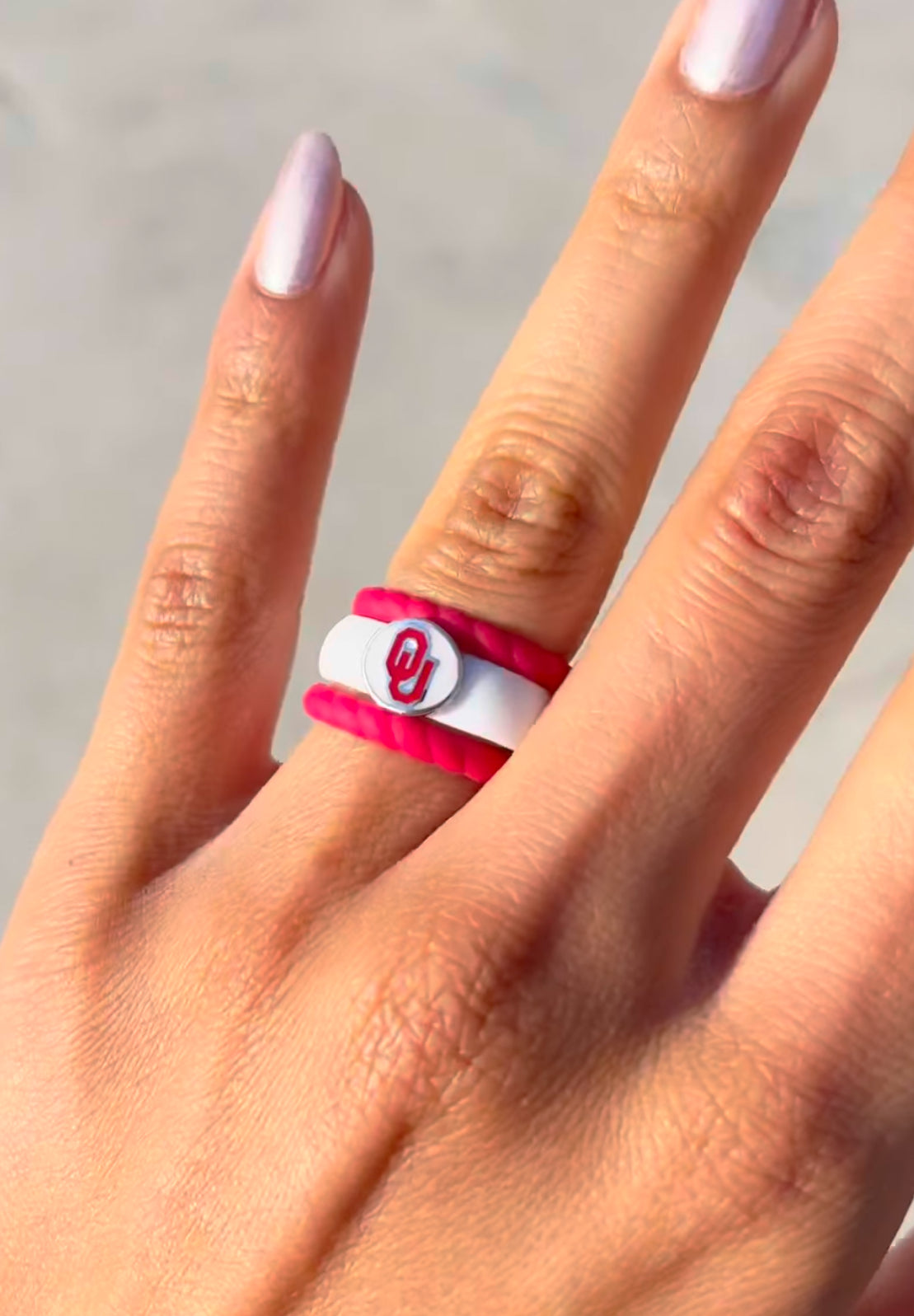 Oklahoma Sooners Silicone Ring
