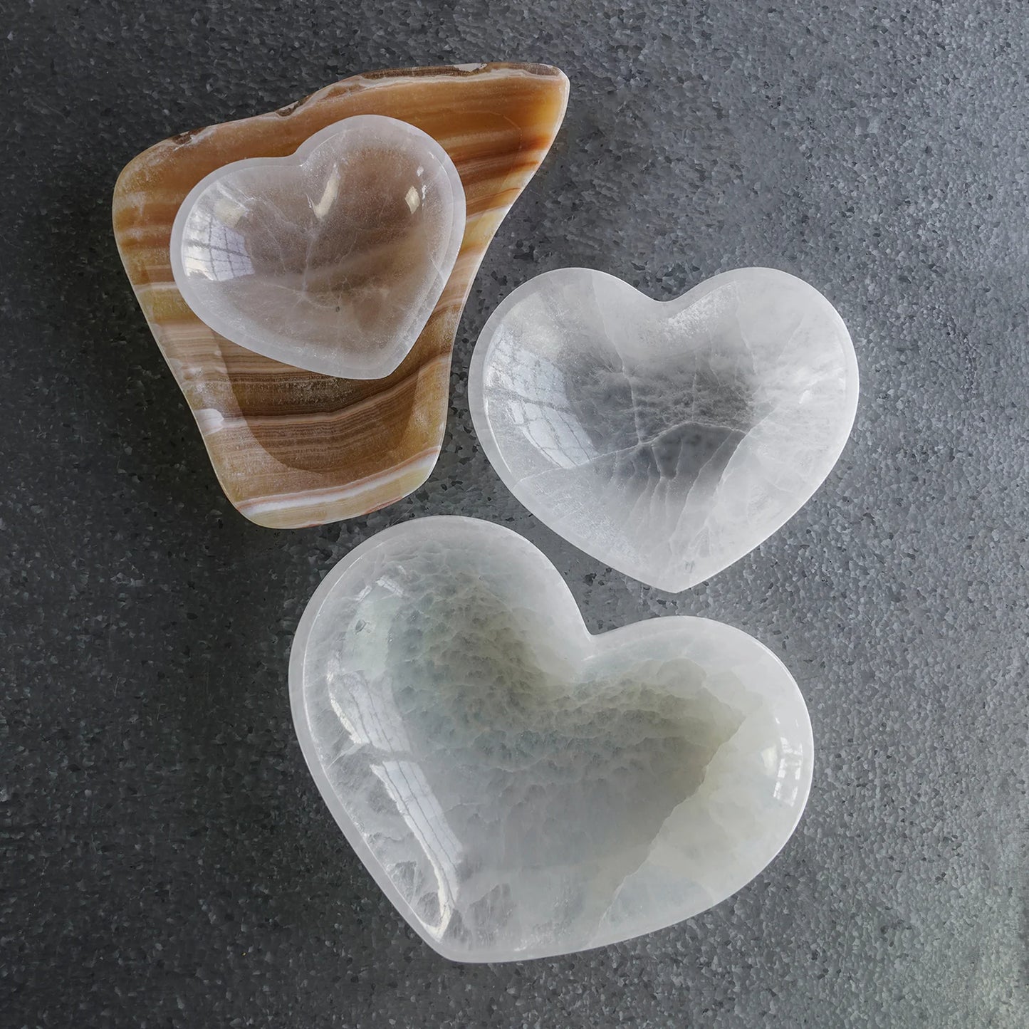 Selenite Heart Bowl