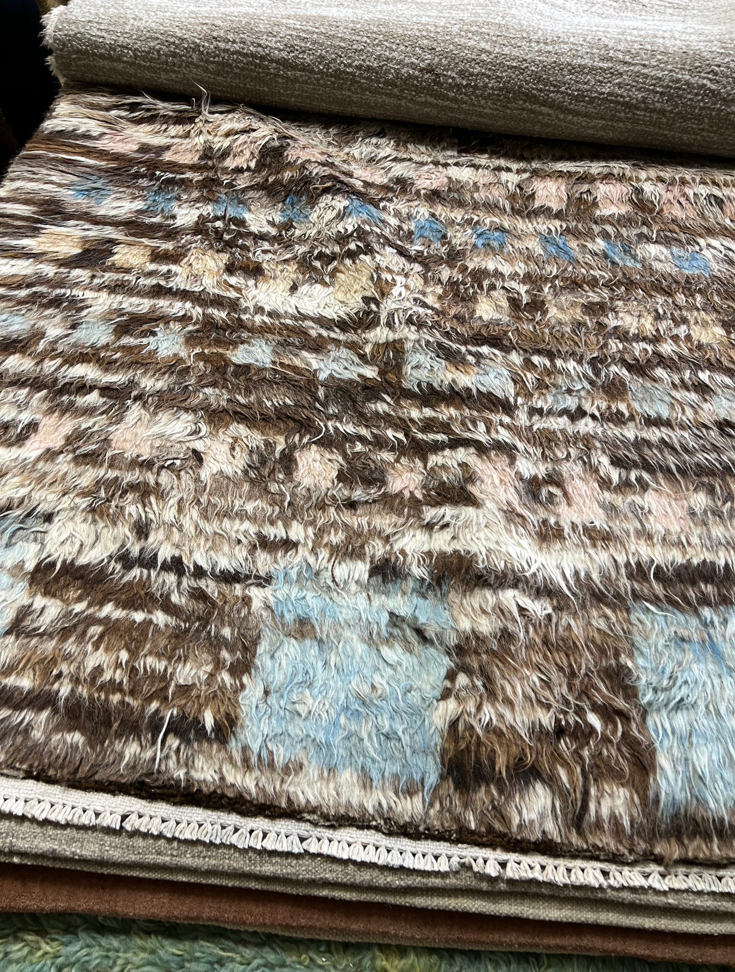 Browns/Blues rug