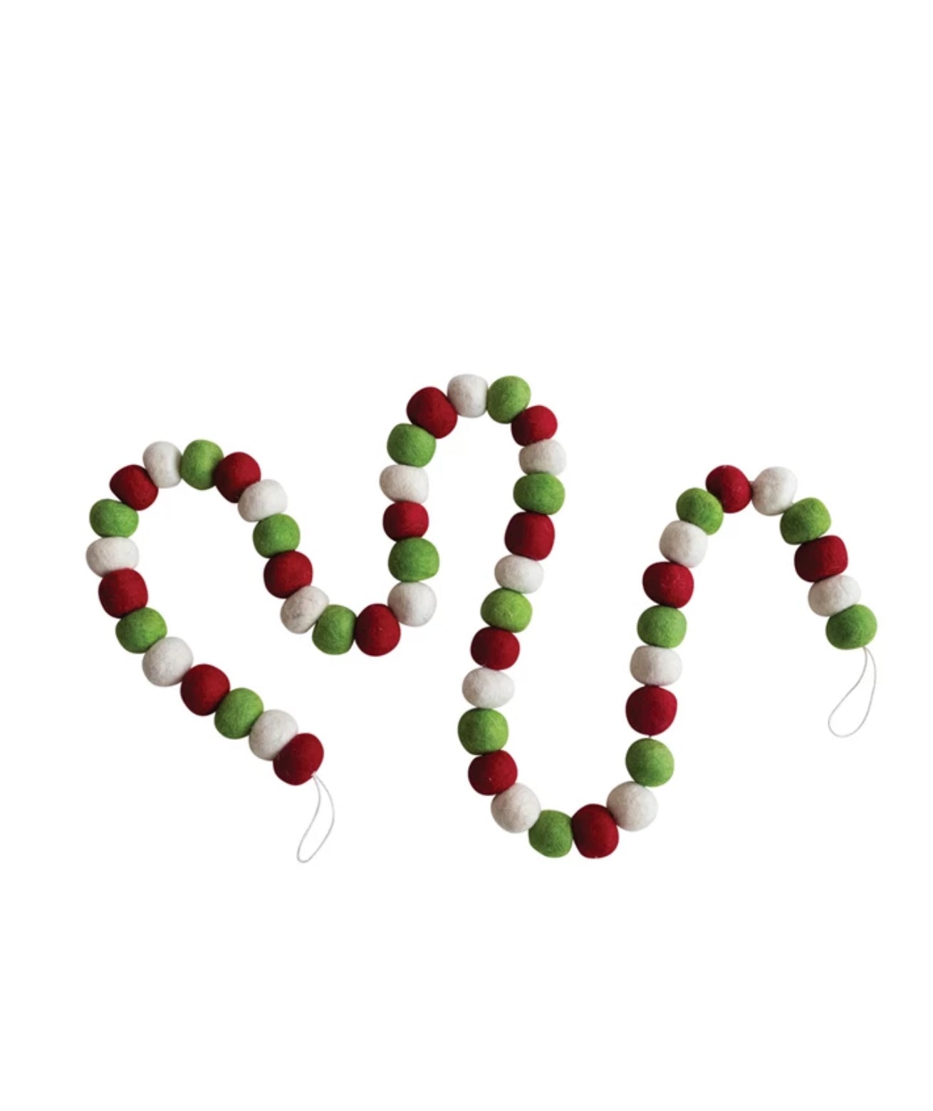 Handmade Wool Felt Ball Garland