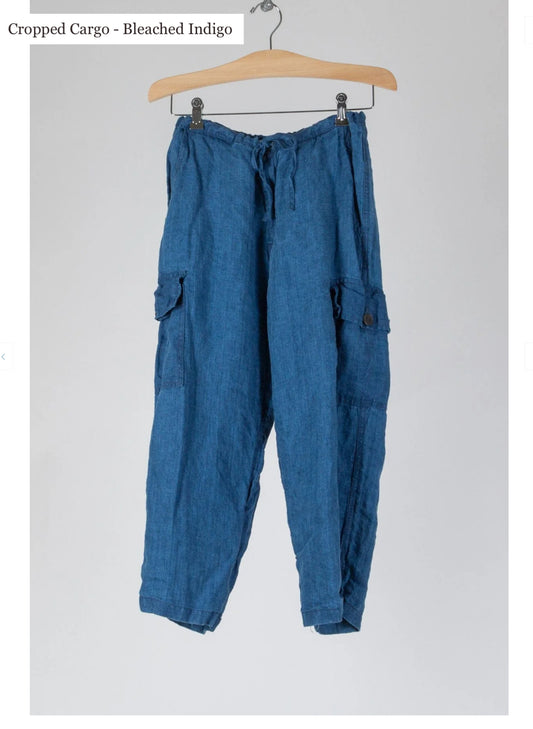 Cargo Cropped Indigo Pant