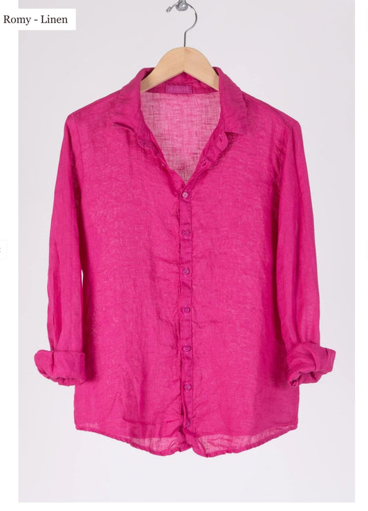 Romy Linen Button up Shirt