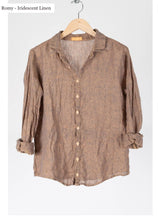 Load image into Gallery viewer, Romy Linen Button up Shirt
