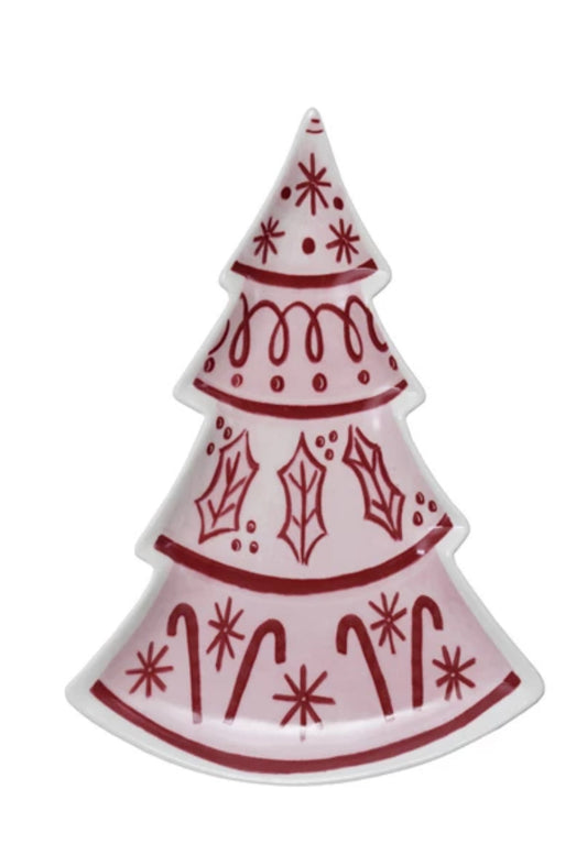 Stoneware Tree Shaped Dish