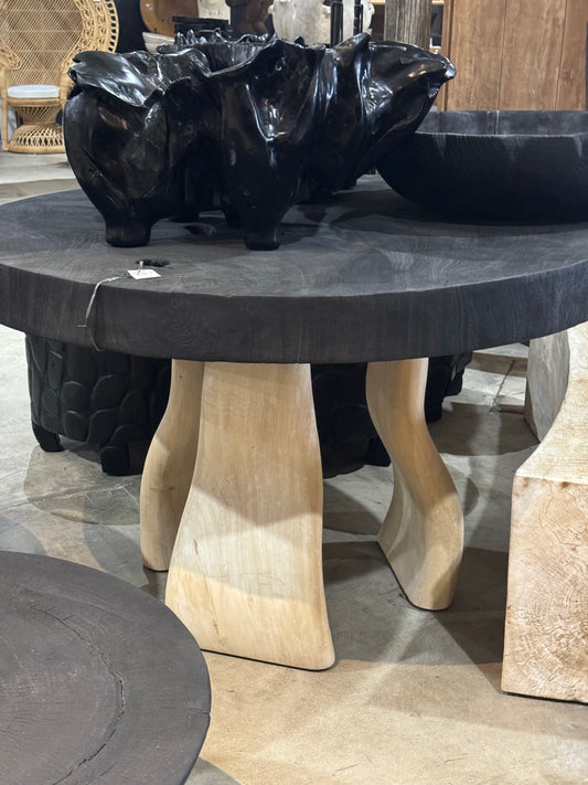 Fin Burnt Black Table