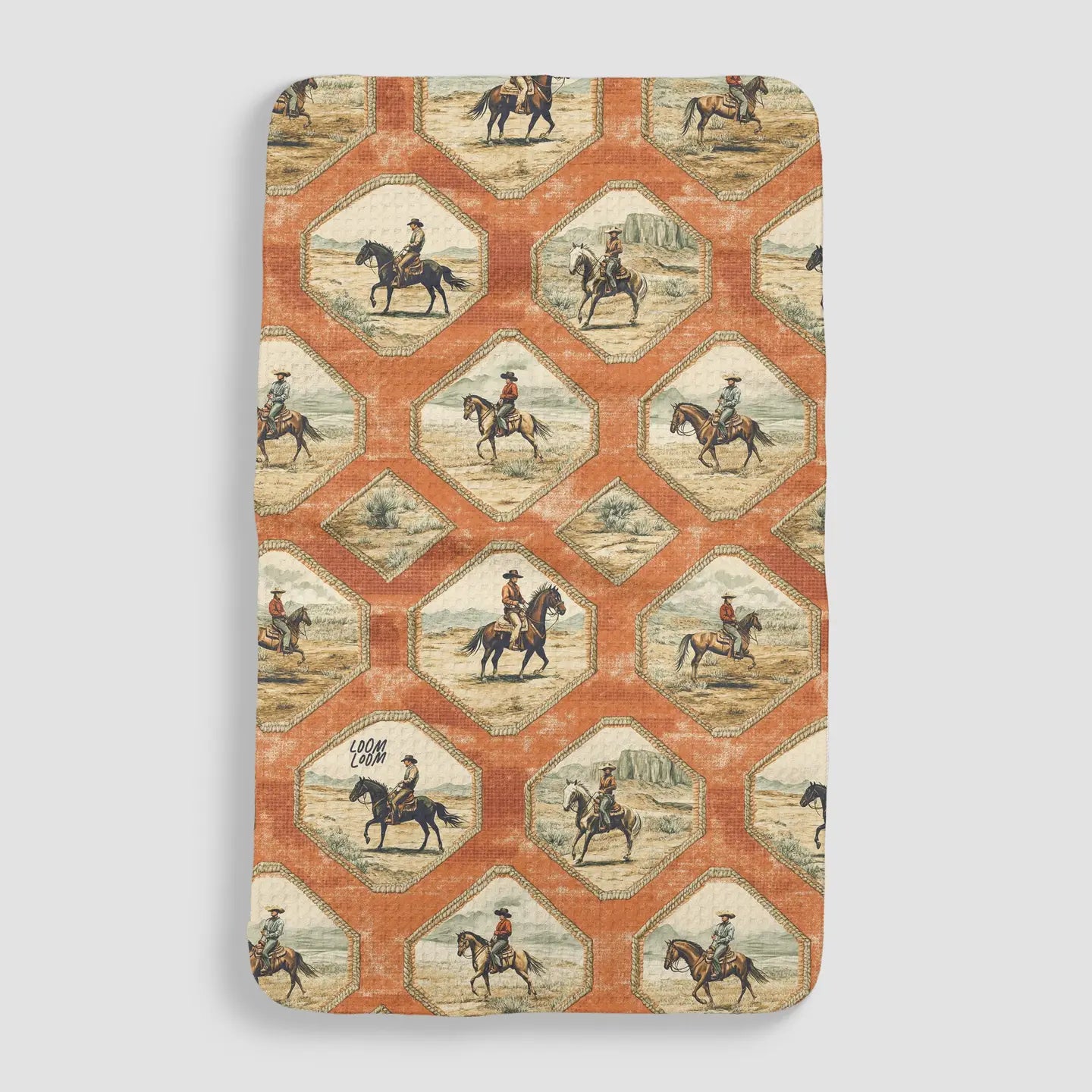 Cowboy Frame Kitchen Towel
