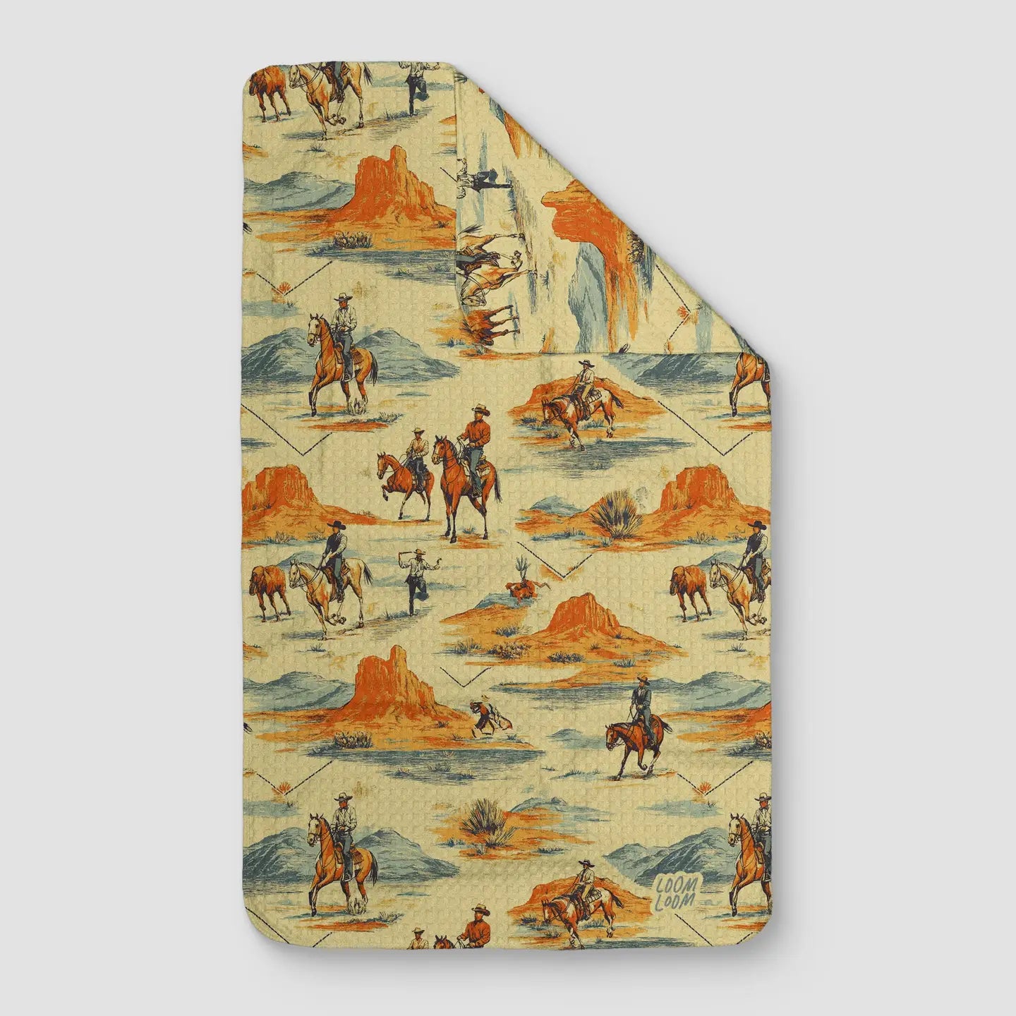 Red Rock Cowboy Kitchen Towel