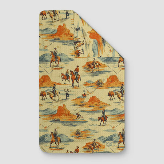 Red Rock Cowboy Kitchen Towel