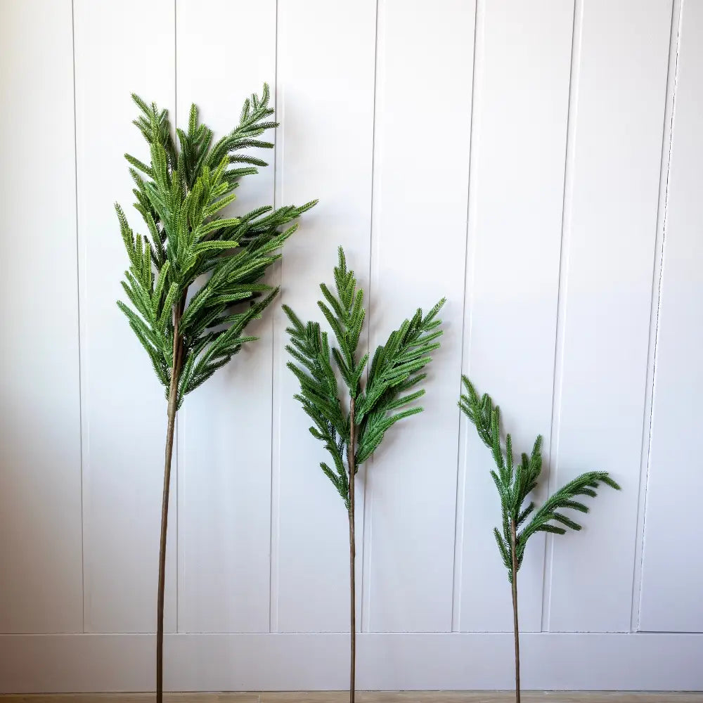 Norfolk Pine Real Touch Chrismas Stems Green Faux