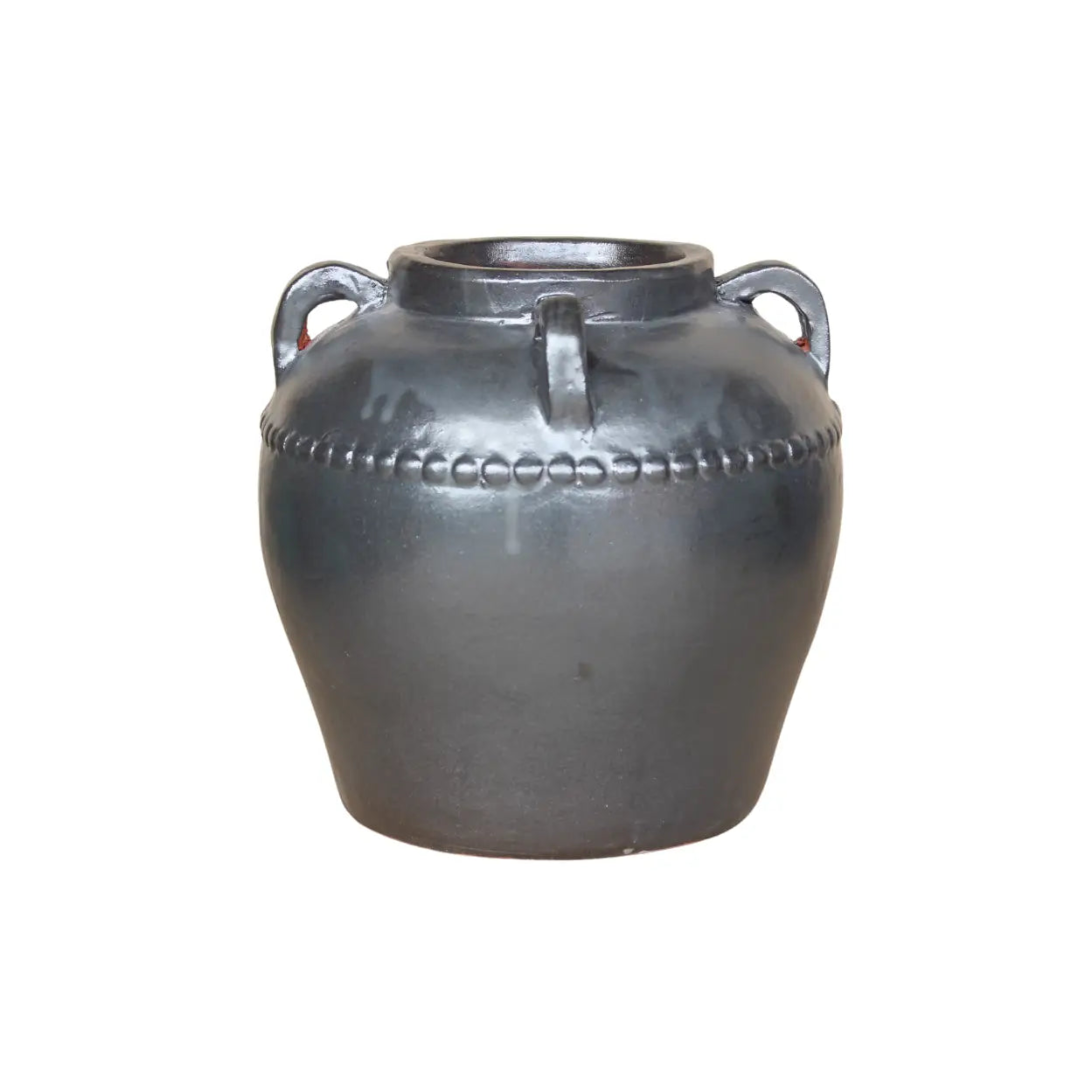 Dumont Grey Glazed Vase with Handles