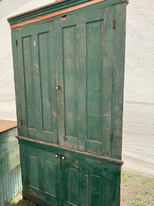 Green Corner Cabinet