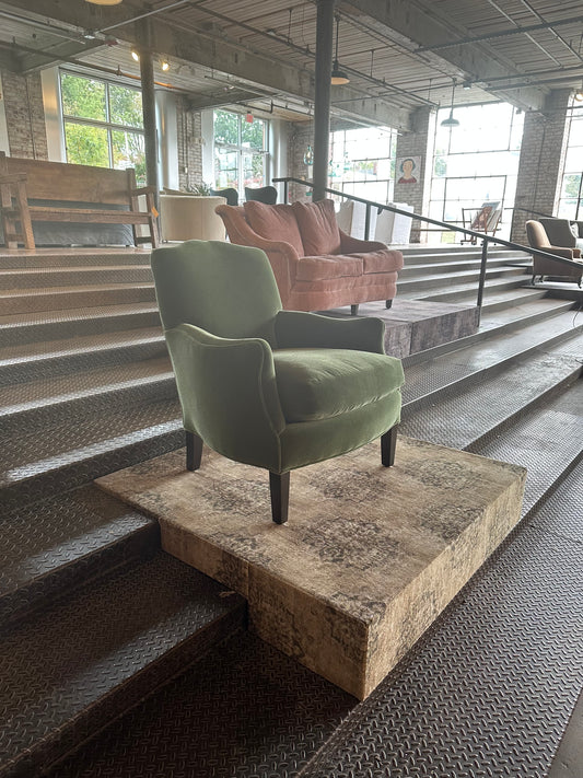 Sebastian Chair - Green Mohair