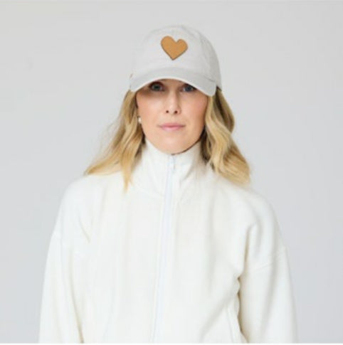 Imperfect Leather Heart Hat