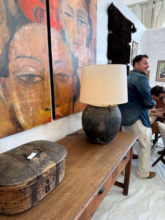 Pair Vintage Large Scale Lamps