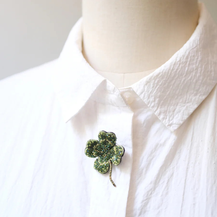 Vintage Clover Brooch Pin